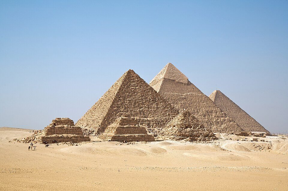 Les pyramides de Gizeh, en Égypte
