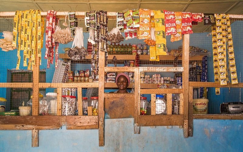Boutique et supérette : Lamin (Gambie)