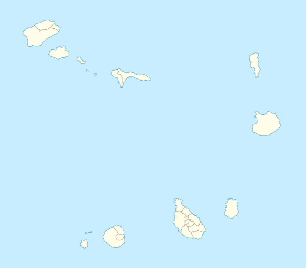 Carte de localisation de l'archipel du Cap-Vert dans l'Atlantique