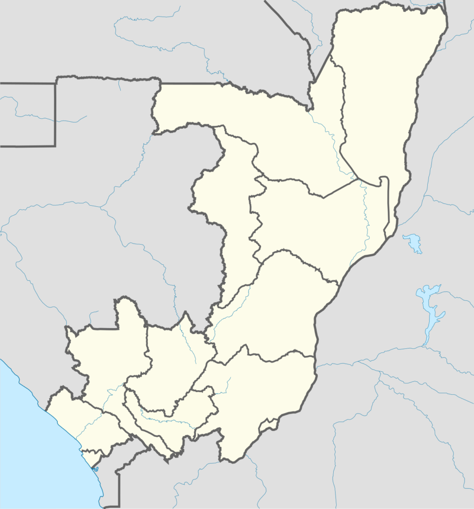 Carte de localisation du Congo-Brazzaville en Afrique centrale