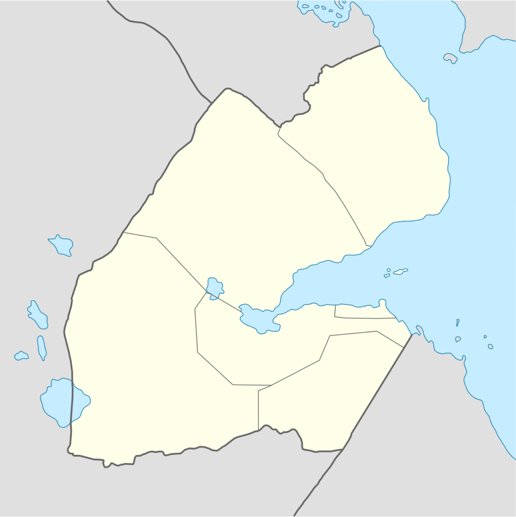 Carte de localisation de Djibouti dans la Corne de l'Afrique