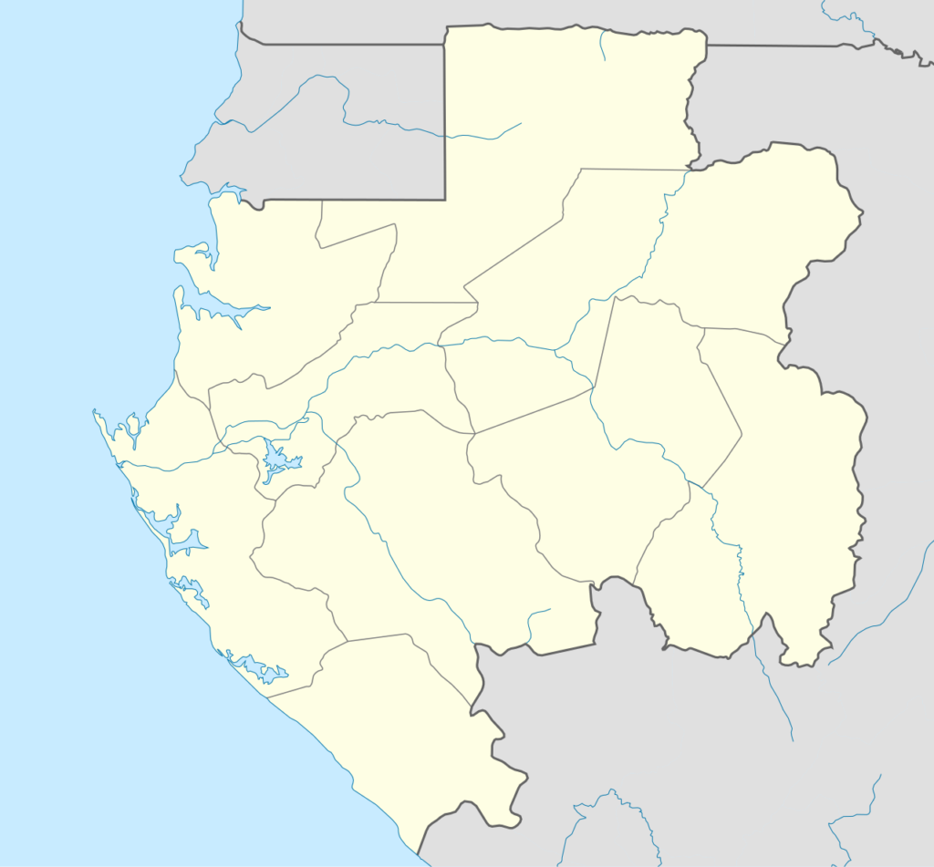 Carte de localisation du Gabon en Afrique centrale