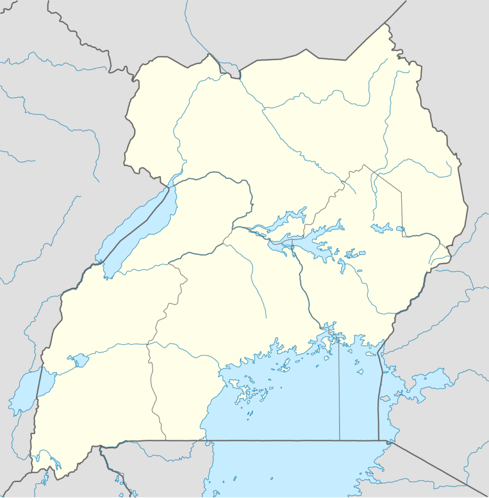 Carte de localisation de l'Ouganda en Afrique de l'Est