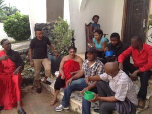 Nollywood : plateau de tournage à Awka, Nigeria.