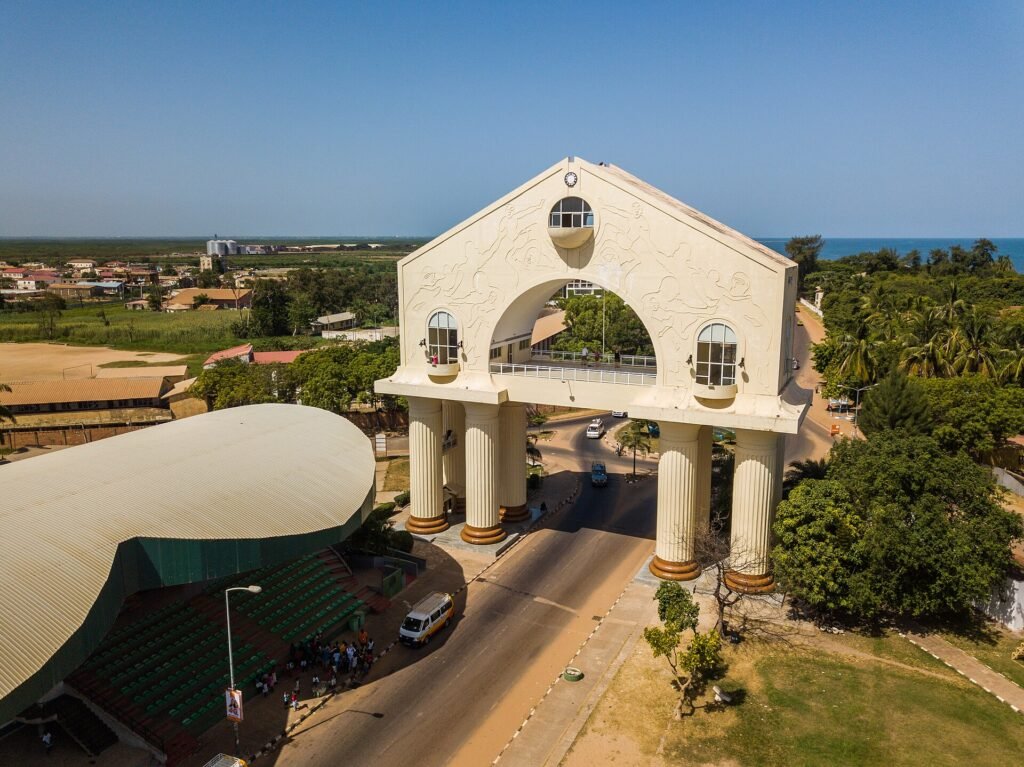 Arch 22, monument emblématique de Banjul, capitale de la Gambie