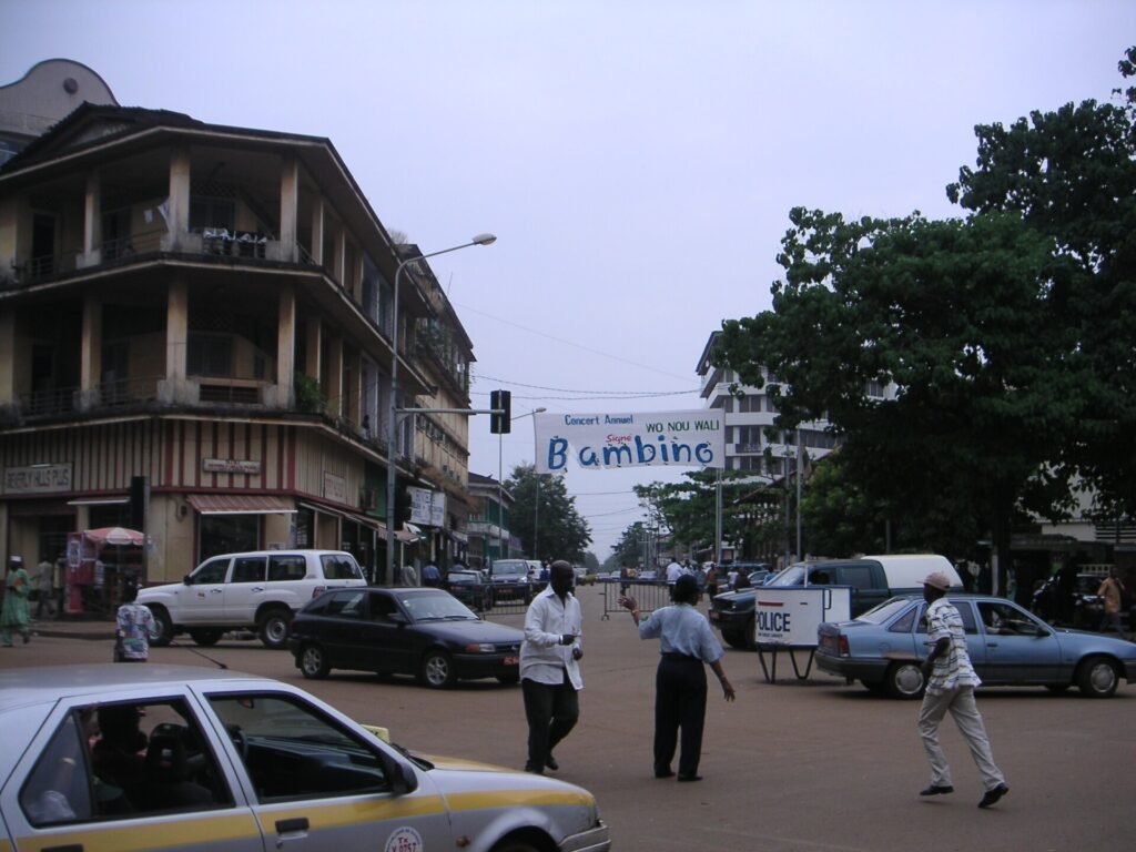 Vue de Conakry, capitale de la Guinée