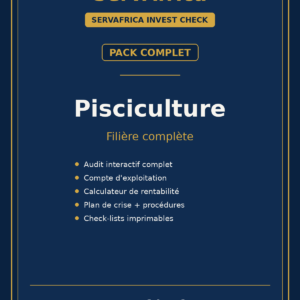 Pack filière Pisciculture — ServAfrica Invest Check