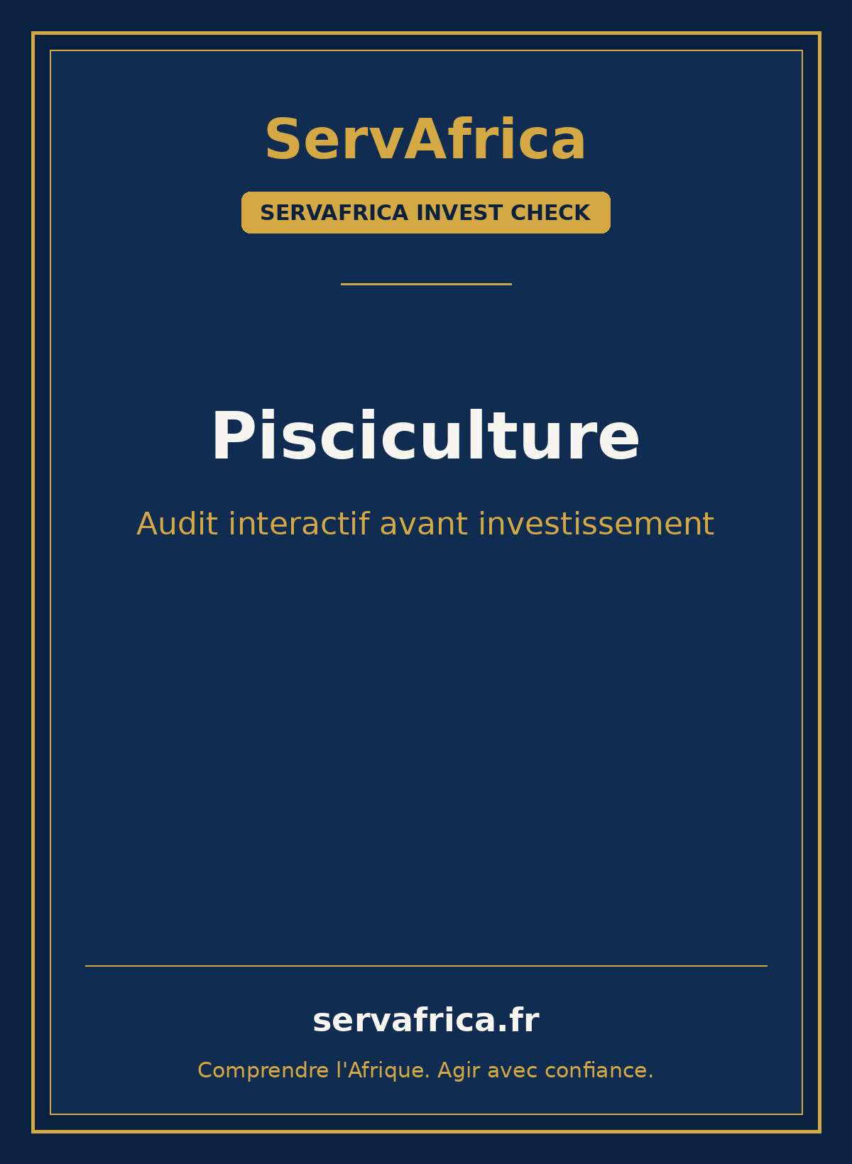 Pisciculture Invest Check