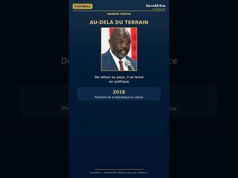 George Weah : du Ballon d'Or a la presidence, une legende africaine #shorts
