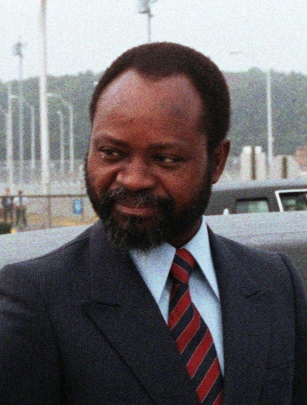 Samora Machel, président du Mozambique, en septembre 1985