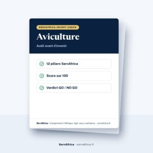 Couverture ServAfrica : Aviculture Invest Check
