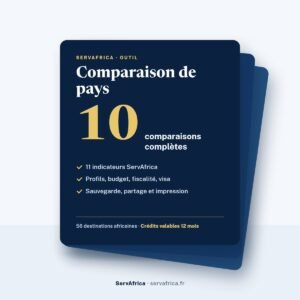 Couverture ServAfrica : Comparaison de pays : 10 comparaisons complètes