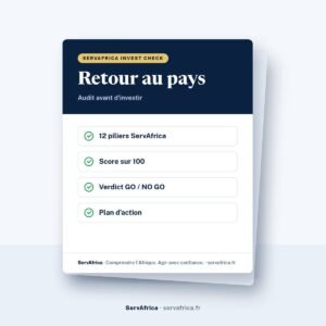 Couverture ServAfrica : Retour au pays Invest Check