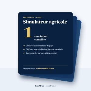 Couverture ServAfrica : Simulateur agricole : 1 simulation complète