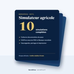 Couverture ServAfrica : Simulateur agricole : 10 simulations complètes