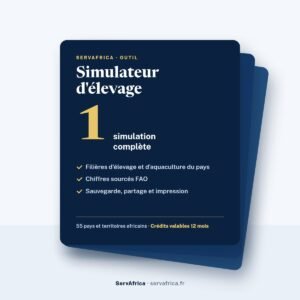 Couverture ServAfrica : Simulateur d'élevage : 1 simulation complète