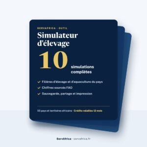 Couverture ServAfrica : Simulateur d’élevage : 10 simulations complètes