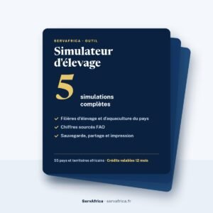 Couverture ServAfrica : Simulateur d’élevage : 5 simulations complètes
