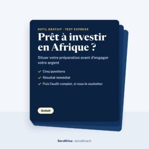 Couverture ServAfrica : Test express « Prêt à investir en Afrique ? » (gratuit)